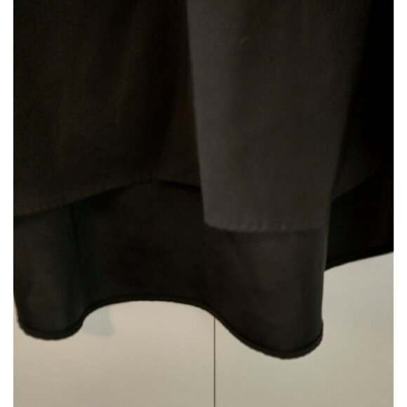 Coldwater Creek Popover Tunic Blouse Black 3/4 Sleeve V-Neck Split Cuff - 3X - Picture 3 of 8